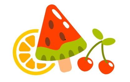 夏日吃瓜简笔画,一图看尽吃瓜乐趣